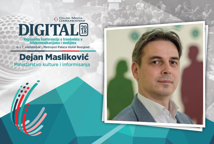 Digital 2018 – Dejan Masliković: Trenutno, jedini problem imamo sa manjkom zaposlenih u ustanovama kulture koji bi se bavili procesom digitalizacije