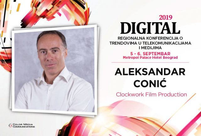 #Digital2019 – Aleksandar Conić: Cilj je da u narednom periodu u Srbiju dođu i visokobudžetni filmovi