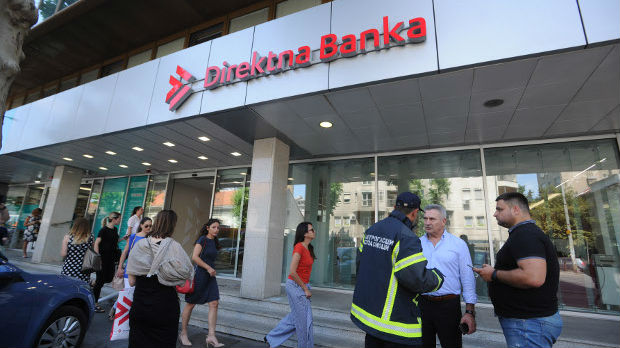 Direktna banka: Požar u pomoćnoj prostoriji, nema štete