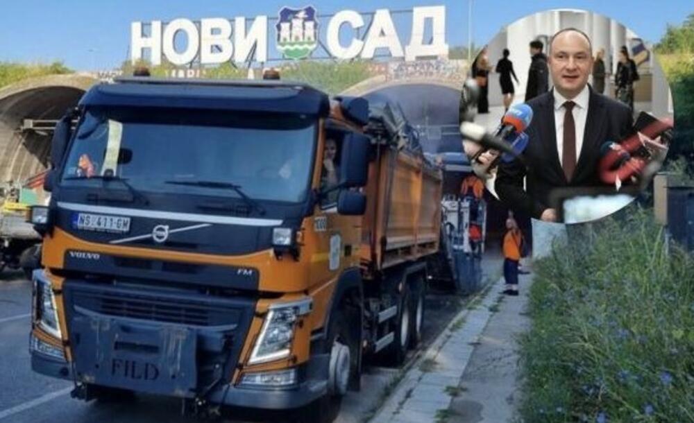 ĐURIĆ: U Novom Sadu se nastavljaju radovi punom parom, započeta obnova saobraćajnice u tunelu iz Sremske Kamenice prema gradu