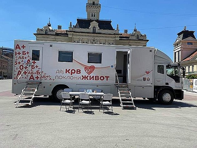 Dobrovoljni davaoci mogu sledeće nedelje donirati krv i u centru Novog Sada 
