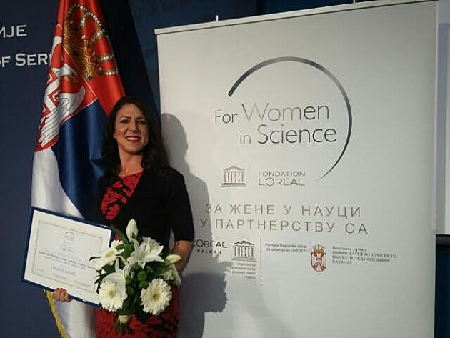 Docentkinja Marija Lesjak s PMF-a dobitnica nagrade Za žene u nauci