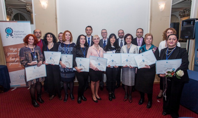 Dodeljene nagrade Najboljim edukatorima Srbije za 2016. godinu
