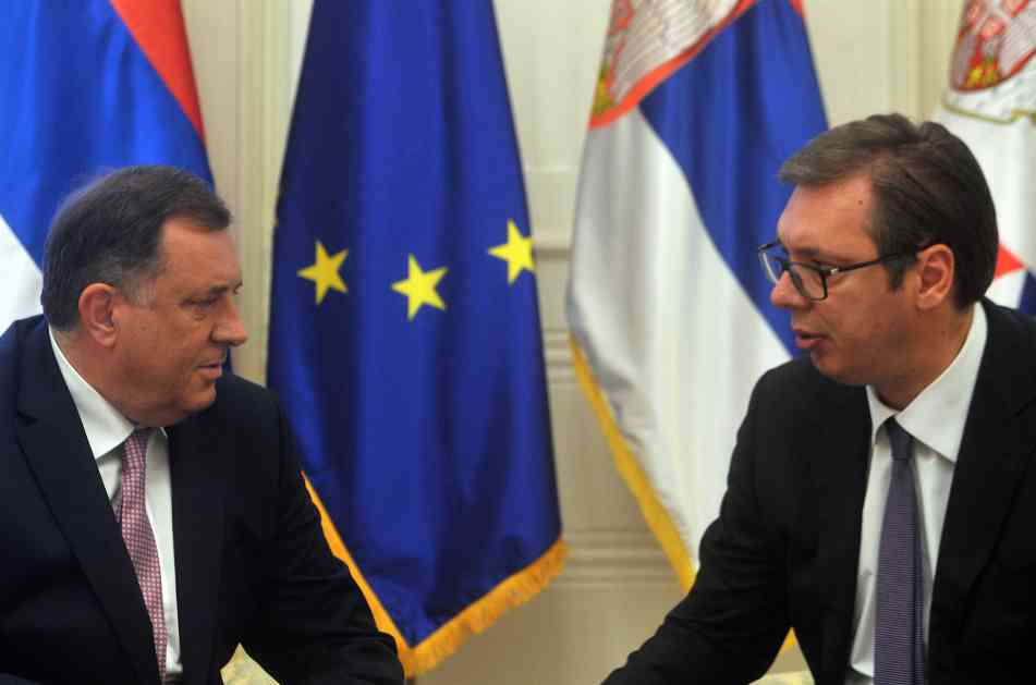 Dodik: Podržavam Vučićevo odbijanje predloga Zapada o Kosovu
