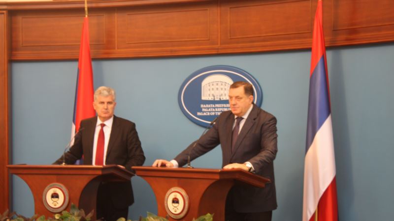 Dodik i Čović: Želimo čiste odnose između dva naroda i dvije stranke