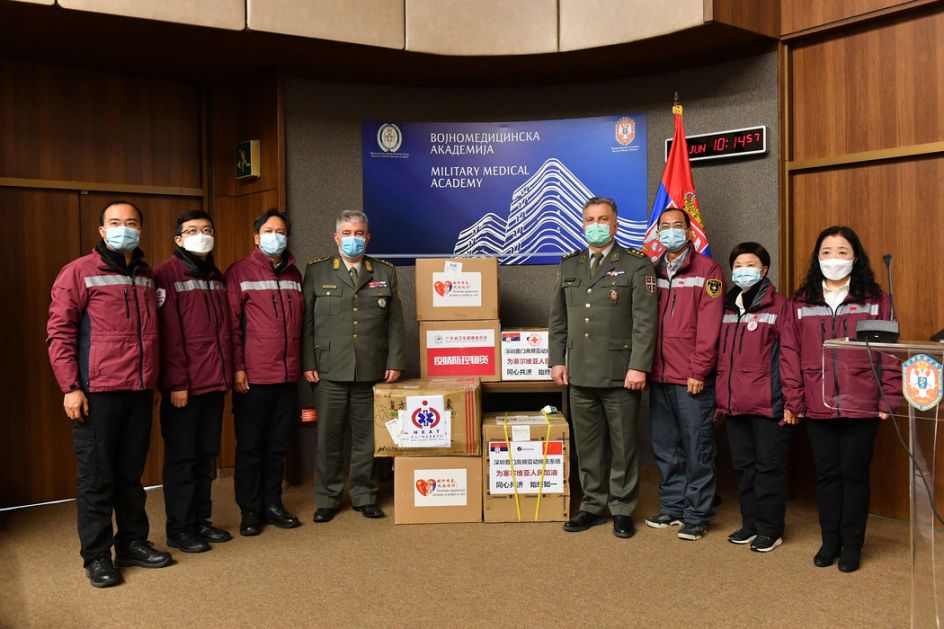 Donacija lekara iz Kine vojnom zdravstvu