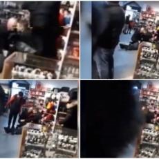 Drama u Kruševcu: Muškarac mahao satarom po kineskom tržnom centru, bežao i rušio sve pred sobom! (VIDEO)
