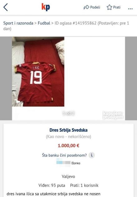 Dresovi koje su fudbaleri Srbije poklonili deci završili u oglasima, roditelji ih prodaju za 1.000 €