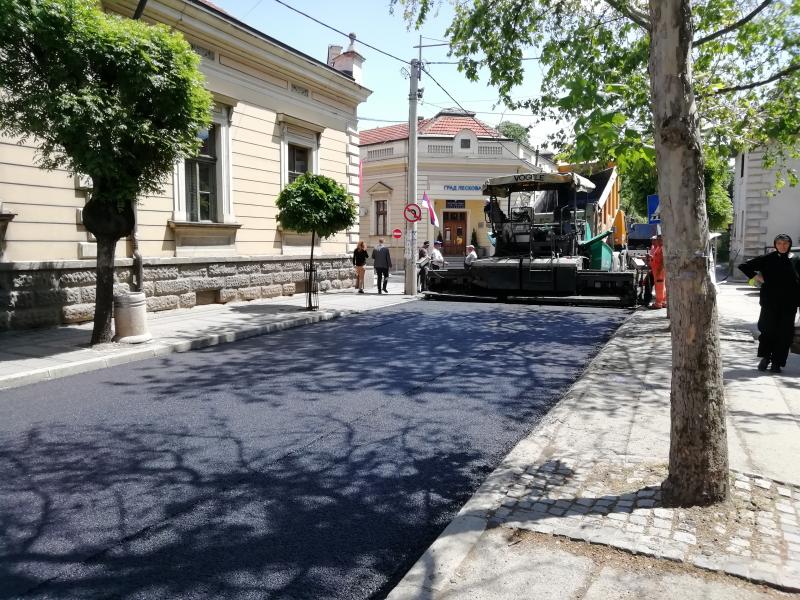 Dva meseca zbog radova izmena režima saobraćaja u leskovačkoj Ulici Miloš Obilić