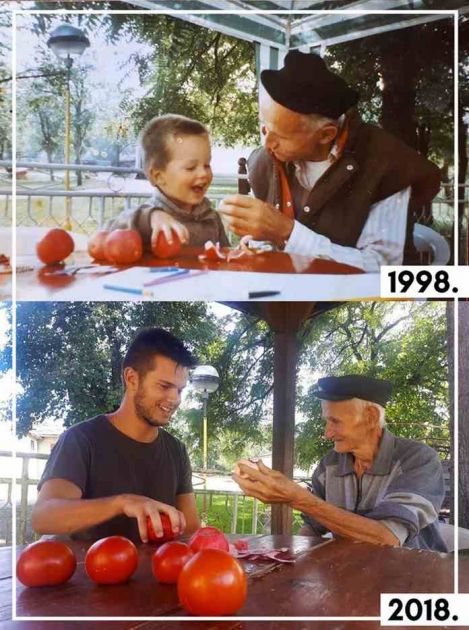 Dvadeset godina je prošlo i mnogo toga se promenilo, ali ne i ljubav dede i unuka