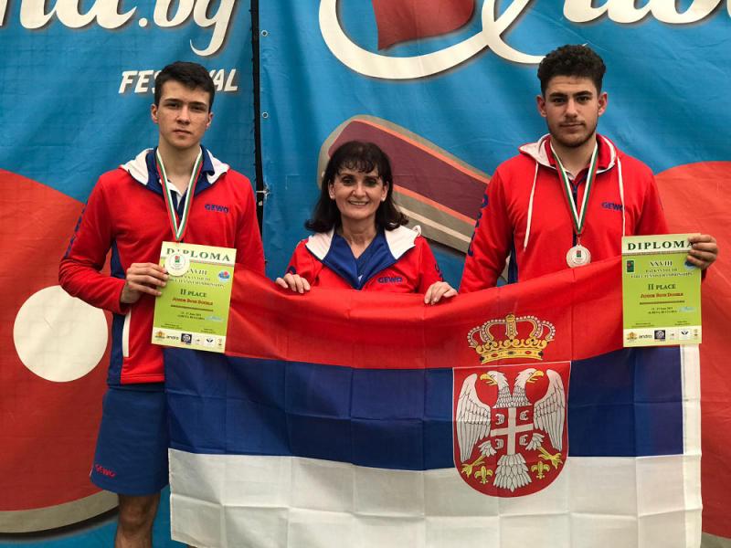 Dve medalje na prvenstvu Balkana za stonotenisera iz Niša