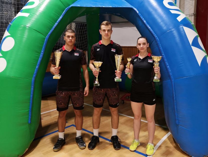 Dve titule i bronza za srpske reprezentativce u badmintonu