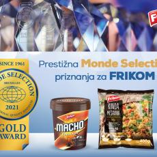 Dve zlatne medalje za Frikom: Prestižna Monde Selection priznanja za vrhunski kvalitet proizvoda