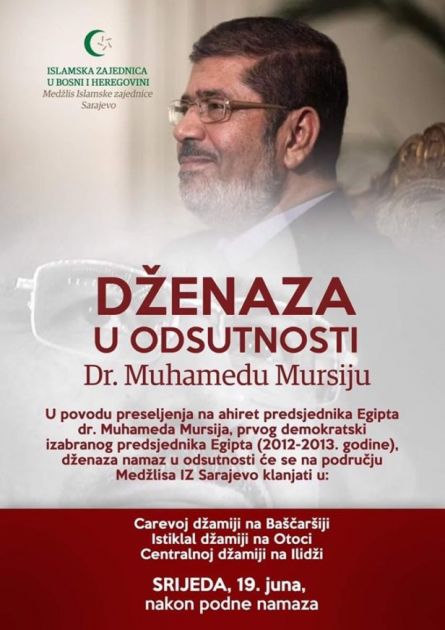 Dženaza u odsutnosti dr. Muhamedu Mursiju