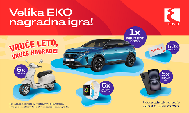 EKO NAGRADNA IGRA POČINjE 28. MAJA: Vruće leto, vruće nagrade