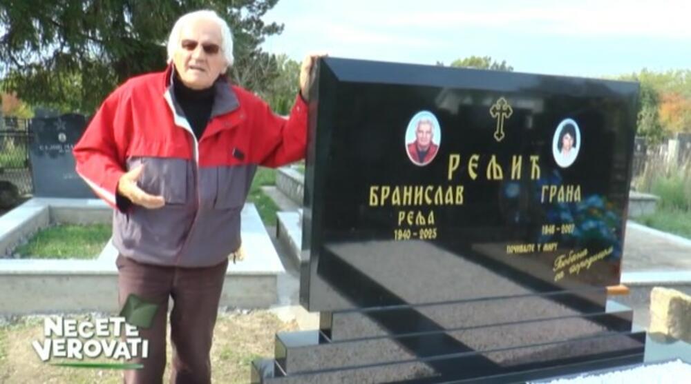 EVO, TU SAM JA! Branislav iz Ljiga redovno obilazi svoj grob na kom je već uklesao godinu smrti?! I ne samo sebi nego i supruzi