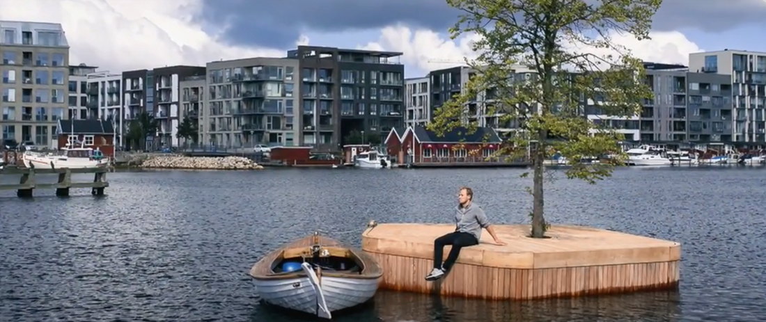 Ekološka plutajuća ostrva Kopenhagena - platforma za pecanje, sunčanje, roštiljanje, koncerte