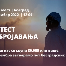 Ekostaza: Protest prebrojavanja - 4. decembar 2022.