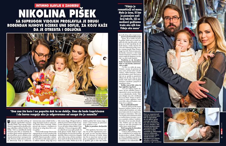 Ekskluzivno: Nikolina Pišek sa suprugom Vidojem organizovala slavlje za pamćenje za drugi rođendan kćerke Une