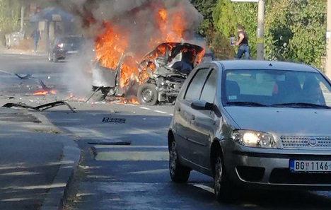   Eksplodirao automobil u Beogradu, ima povređenih