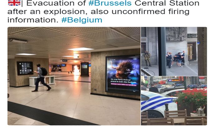 Eksplozija na glavnoj železničkoj stanici u Briselu