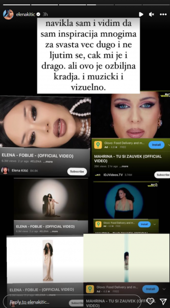 Elena Kitić optužila Mahrinu da joj je ukrala pesmu: Prosudite sami