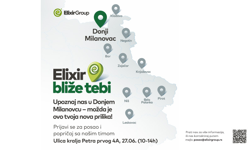 „Elixir bliže tebi“ – razgovori sa kandidatima za rad u Elixir Prahovu i Elixir Craft-u u Donjem Milanovcu