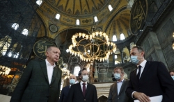 Erdogan posetio Aja Sofiju koja je pretvorena u džamiju