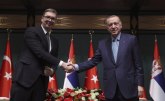 Erdogan se zahvalio Vučiću: Turska nastavlja da unapređuje odnose sa Srbijom FOTO