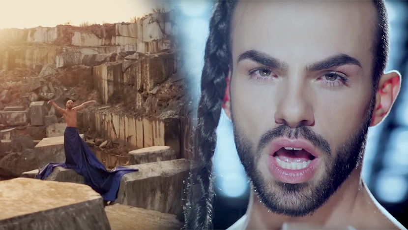 Even Njegos would support me: Slavko has enormous braid, he twist on the podium and represent Montenegro in the Eurovision Song Contest (VIDEO)