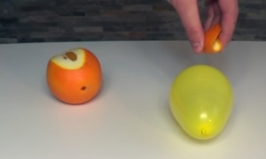 Evo šta se desi kada na balon stavite nekoliko kapi pomorandže! (VIDEO)