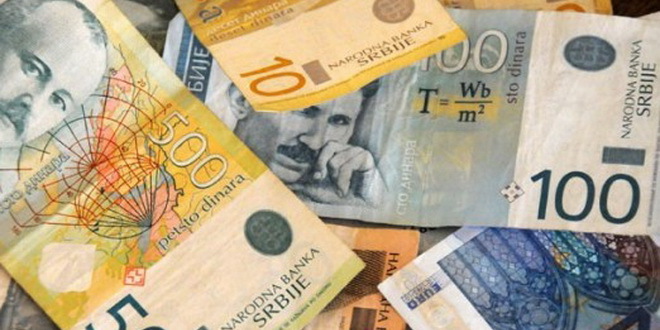 Evro u ponedeljak 123,93 dinara