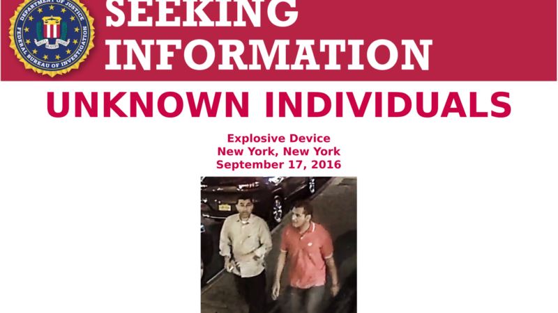 FBI traži još dve osobe zbog napada u Njujorku
