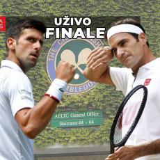 FINALE VIMBLDONA: Đoković - Federer 7:6, 1:6, 7:6, 4:6, 8:8 (UŽIVO)