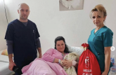 FK Crvena zvezda podelila paketiće bebama na Kosmetu