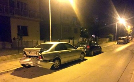 (FOTO) KAO DA JE PROŠAO TENK: Jureći kroz Banjaluku bahati vozač udarao u automobile i pobegao!