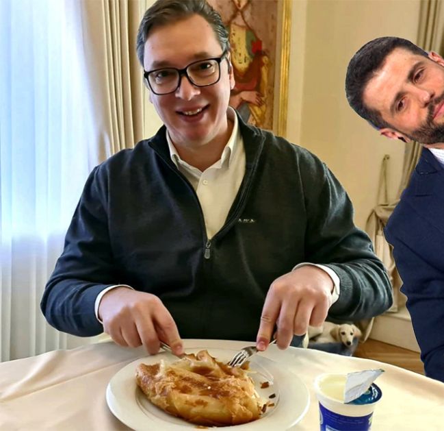 FOTO NJUZ: Vučić poslao Šapića po burek