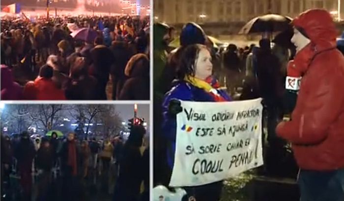 FOTO: Oko 70.000 Rumuna na ulicama Bukurešta protiv novih zakona