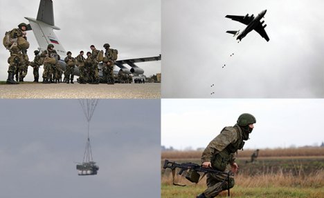 (FOTO) RUSKI DESANT NA KOVIN: Ovako su padobranci i tehnika spušteni na aerodrom