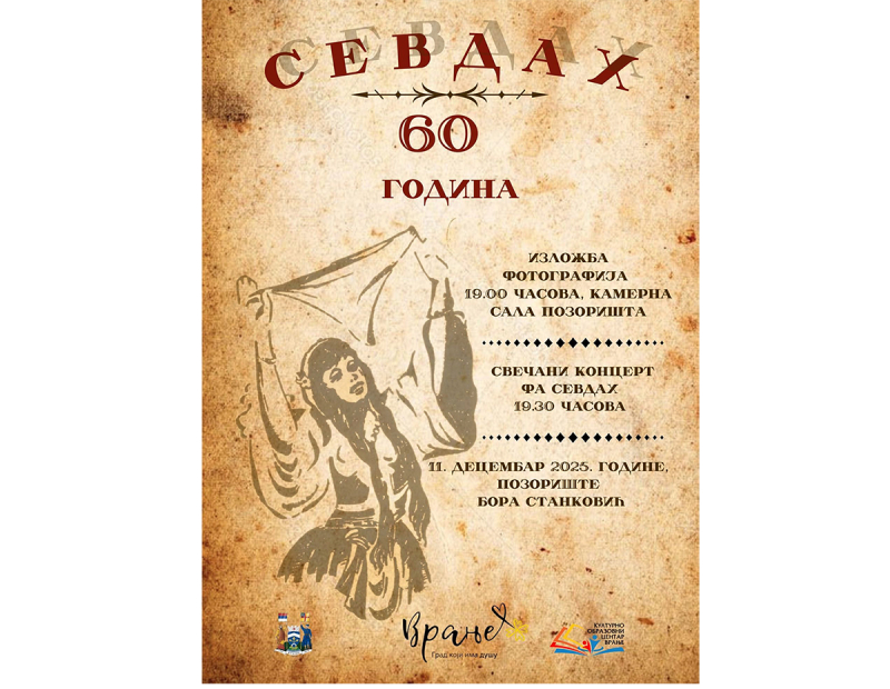 Folklorni ansambl „Sevdah“ obeležava šest decenija rada: Izložba fotografija i svečani koncert u Vranju