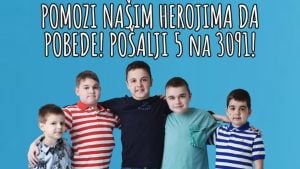 Fondacija Jedro: Za lečenje pet dečaka potrebno još 175.000 SMS poruka