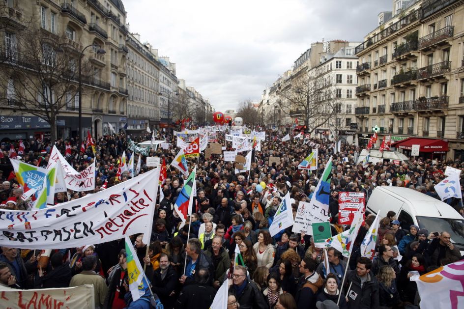 Francuska: Nastavljen protest zbog reforme penzionog sistema