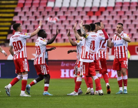 Fudbaleri Zvezde ubedljivo pobedili Napredak u Kruševcu