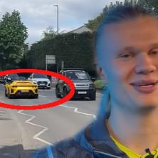 GORE ULICE MANČESTERA: Pogledajte u kakvoj MAŠINI je Haland došao na trening Sitija (VIDEO)