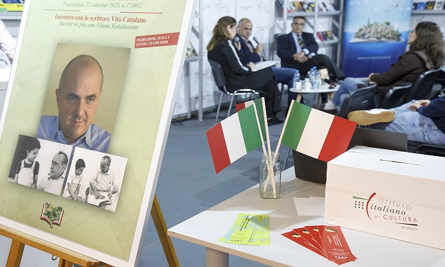 GOST NA SAJMU KNjIGA: Pisac Vito Katalano, unuk čuvenog Leonarda Šaše