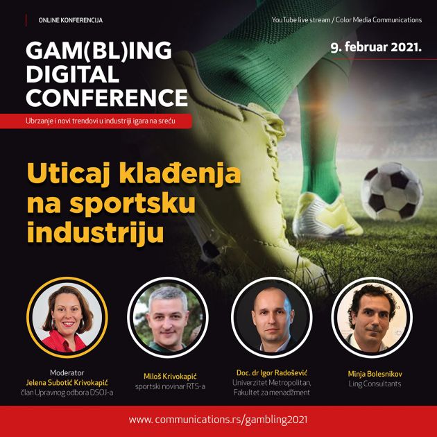 Gambling Digital Conference: Uticaj klađenja na sportsku industriju – uticaj koji svakog dana širi svoje razmere