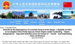 Generalni konzulat Kine u Los Anđelesu kritikovao posetu liderke Tajvana SAD