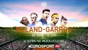 Gledajte Rolan Garos na Eurosport 4K kanalu