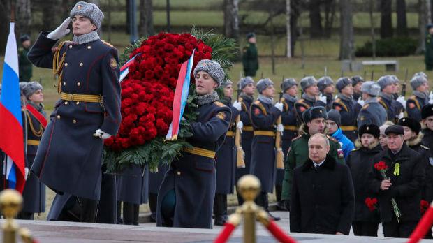 Godišnjica probijanja opsade Lenjingrada,  Putin položio venac