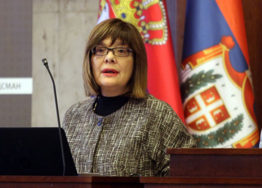 Gojković predsedniku Skupštine Crne Gore izrazila zabrinutost zbog poteza Prištine kojima radikalizuje odnose sa Beogradom